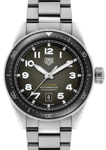 TAG Heuer Autavia WBE5114.EB0173 42mm Stainless steel Black