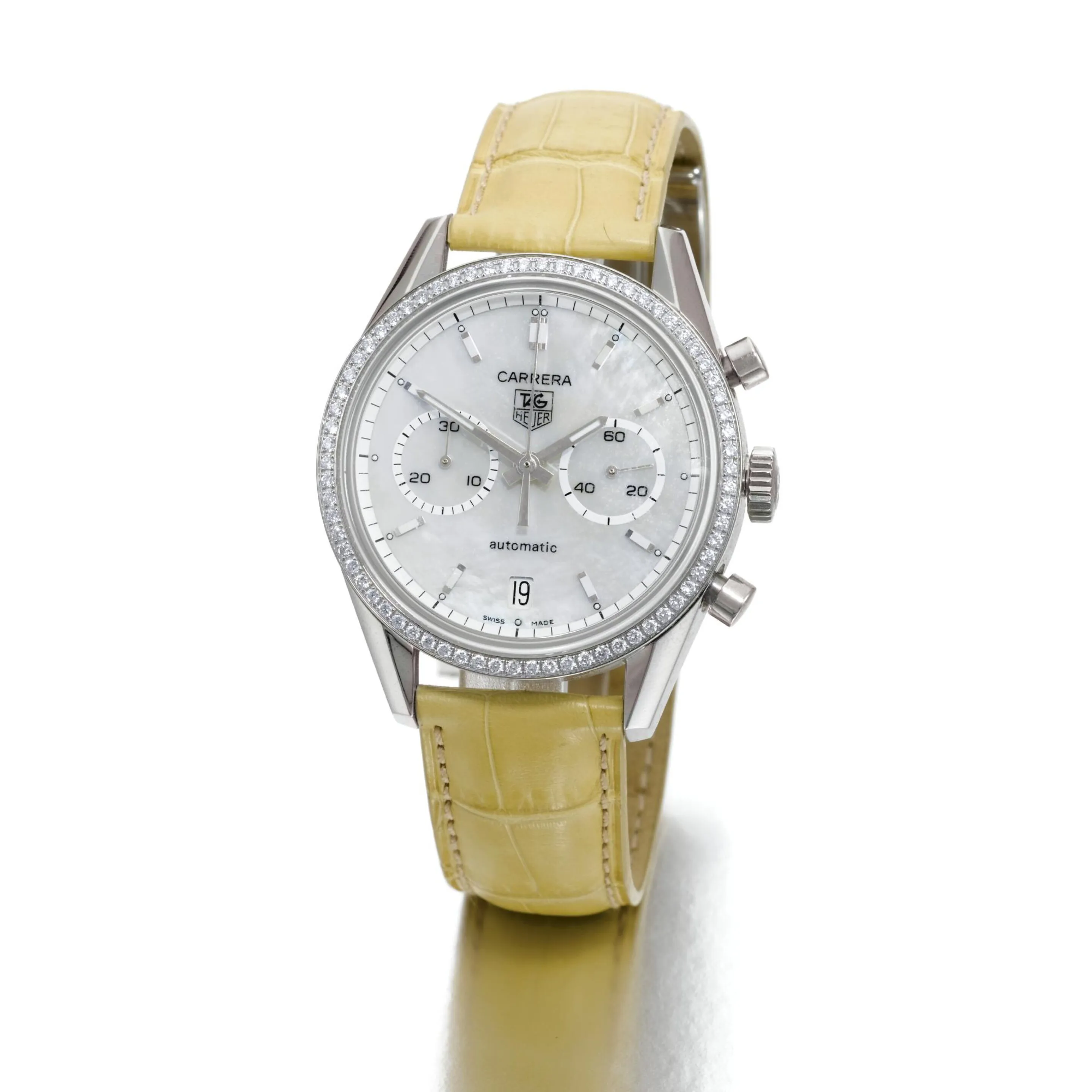 TAG Heuer Carrera 39mm Stainless steel Mother-of-pearl