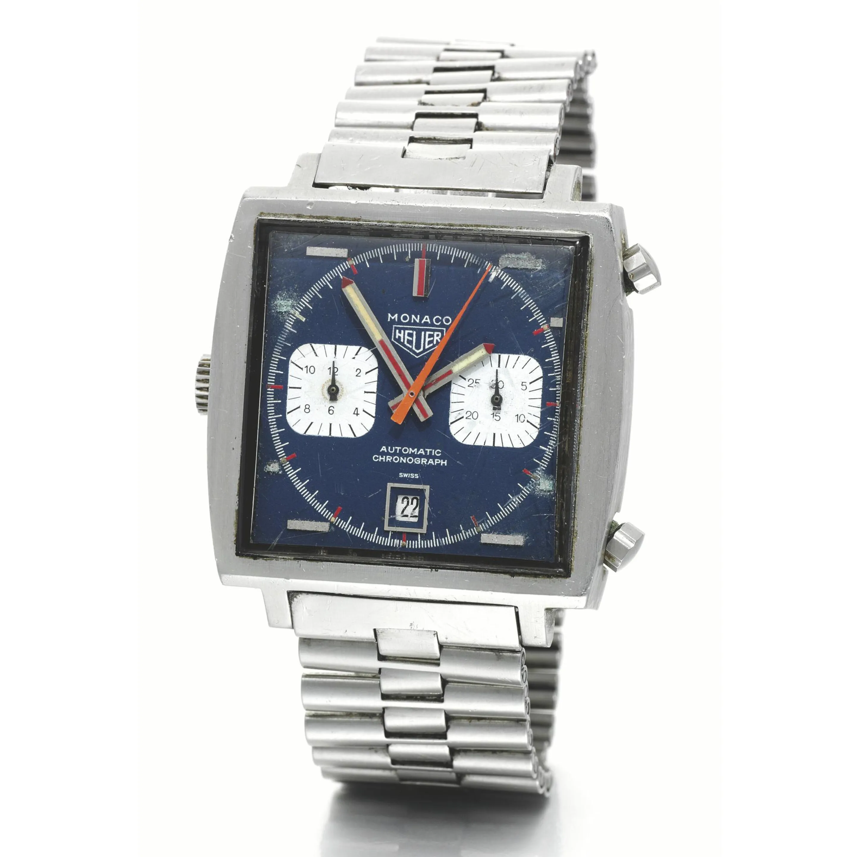 TAG Heuer Monaco 1133B 40mm Stainless steel Blue