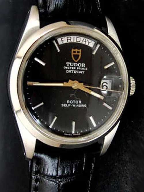 Tudor Oyster Prince Date Day Stainless steel Black