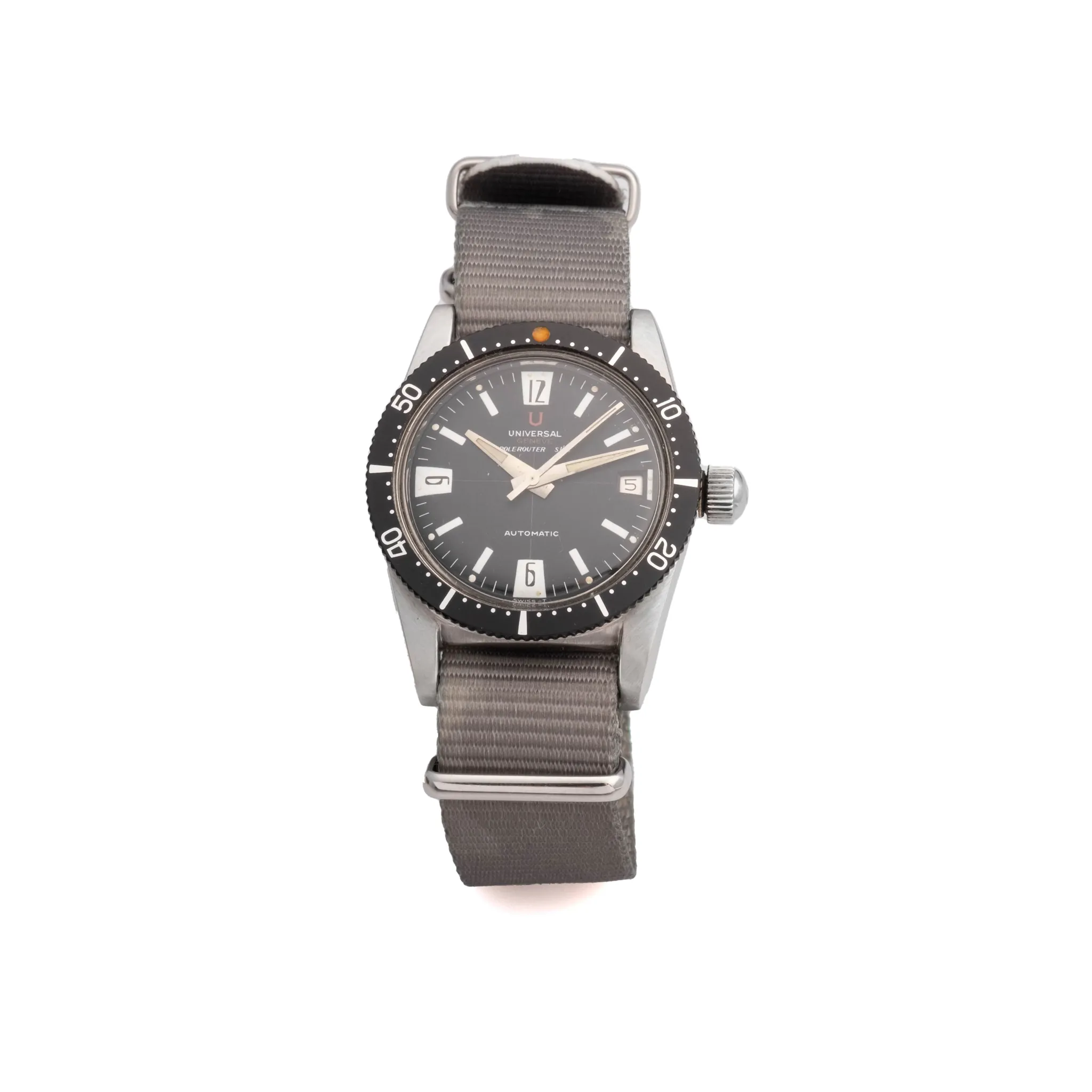 Universal Genève Polerouter 38mm Stainless steel Black