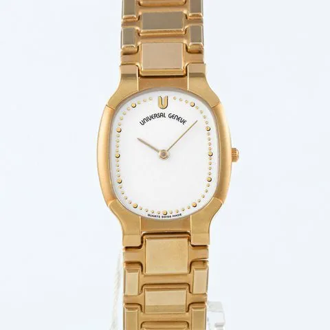 Universal Genève 28mm Yellow gold and Stainless steel White