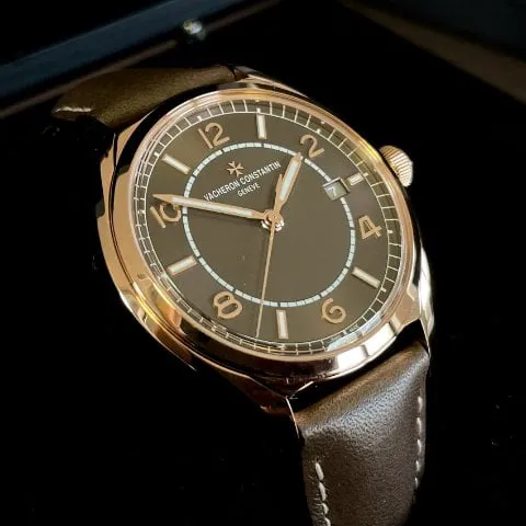 Vacheron Constantin Fiftysix 4600E/000R-B576 40mm Rose gold Brown