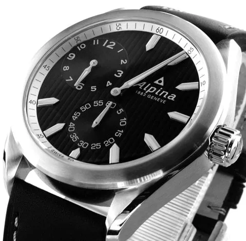 Alpina Alpiner AL-650BBS5E6 44mm Stainless steel Black