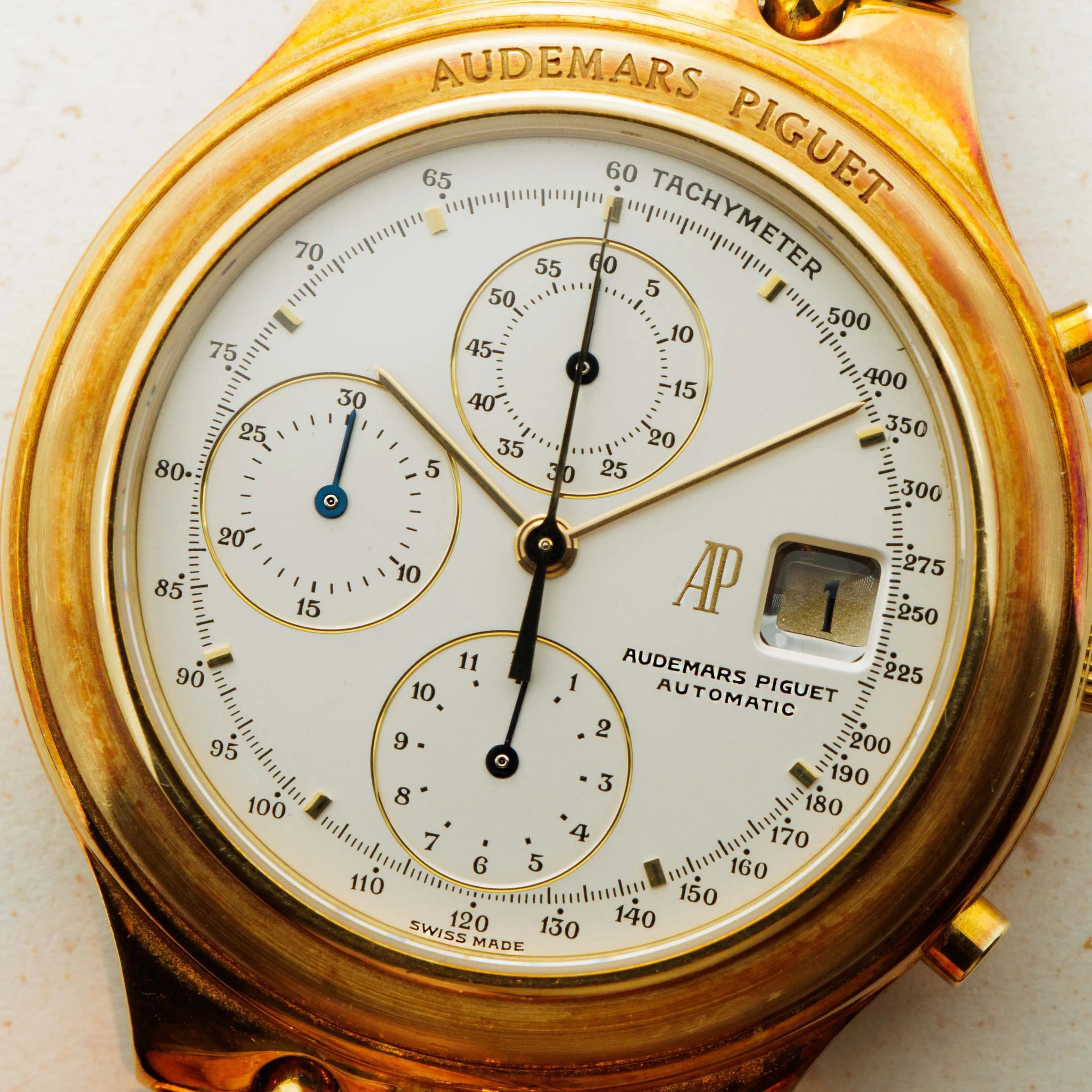 Audemars Piguet Huitième Chronograph 25644 40.5mm Yellow gold White 10