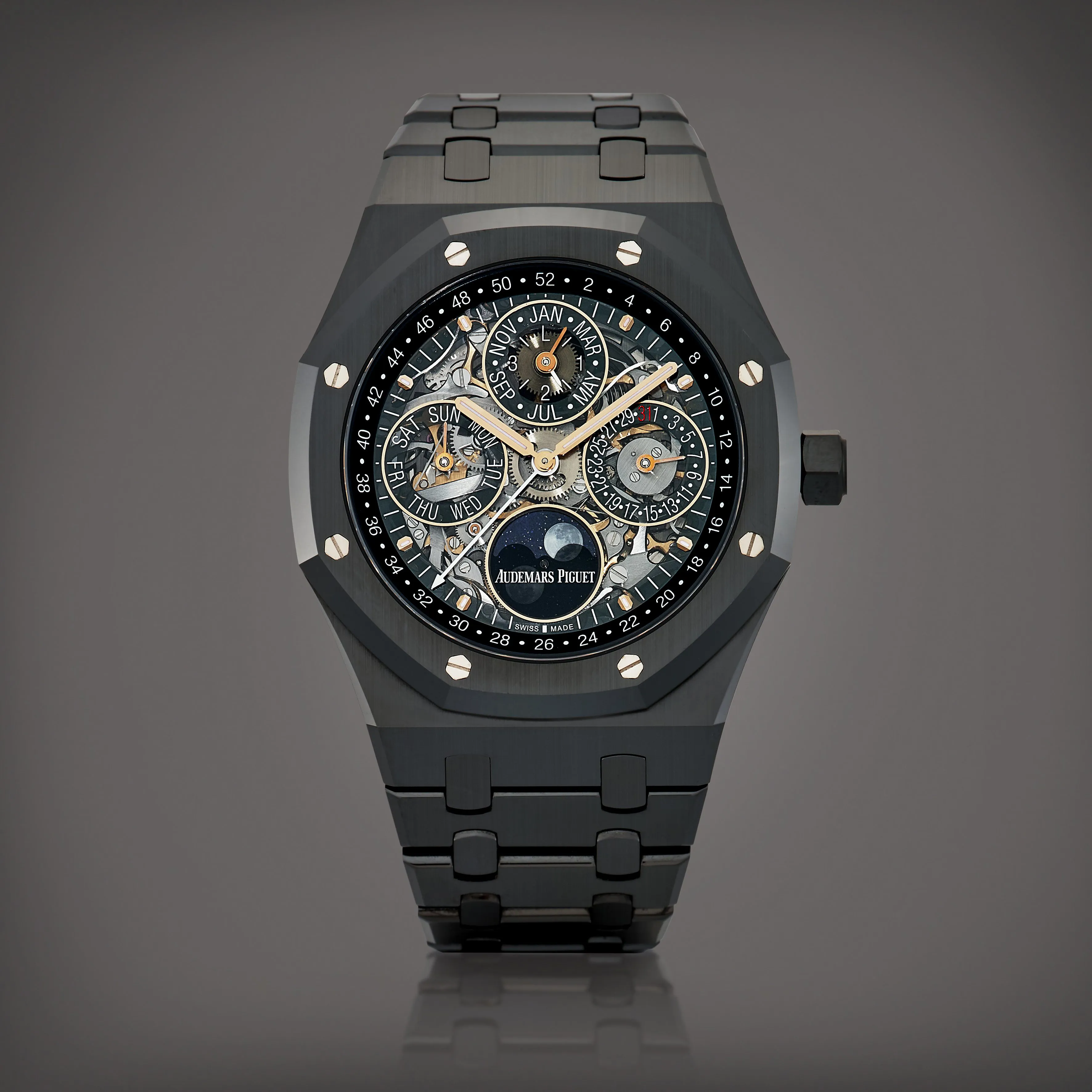 Audemars Piguet Royal Oak Perpetual Calendar 26585CE.OO.1225CE.01 41mm Ceramic Semi-skeletonized