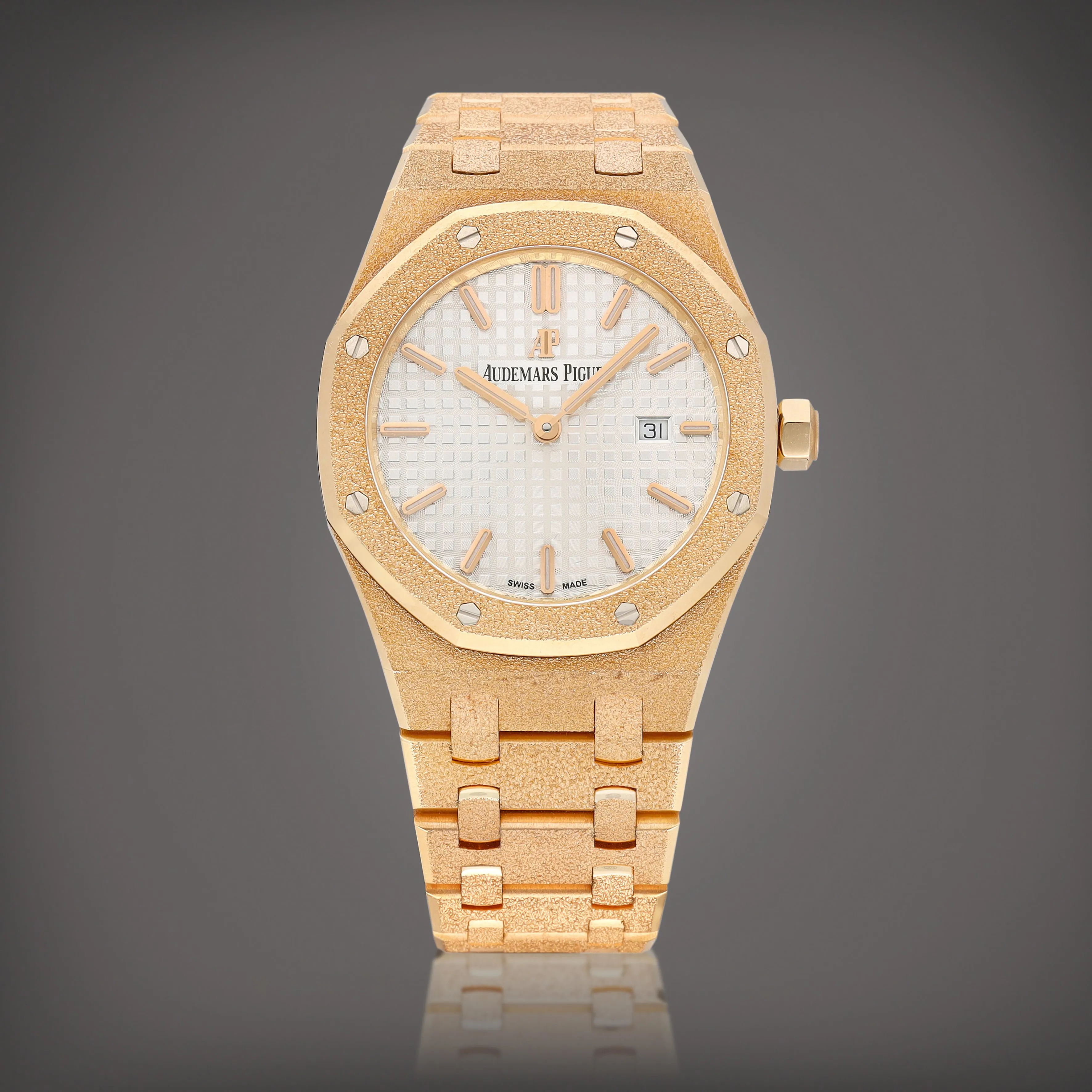 Audemars Piguet Royal Oak 67653OR 33mm Rose gold Silver