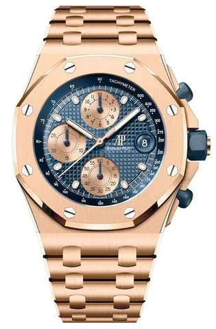 Audemars Piguet Royal Oak Offshore 26238OR.OO.2000OR.01 42mm Rose gold Blue