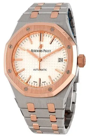 Audemars Piguet Royal Oak 15450SR.OO.1256SR.01 37mm Yellow gold and Stainless steel Silver