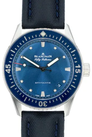 Blancpain Fifty Fathoms 5100-1140-O52A 38mm Stainless steel Blue