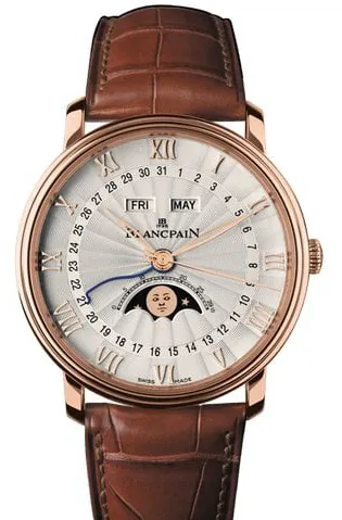 Blancpain Villeret 6664-3642-55B 40mm Rose gold White