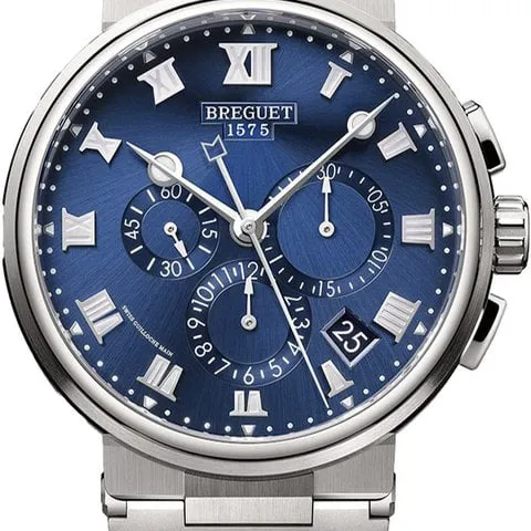 Breguet Marine 5527TI/Y1/TW0 42.5mm Titanium Blue