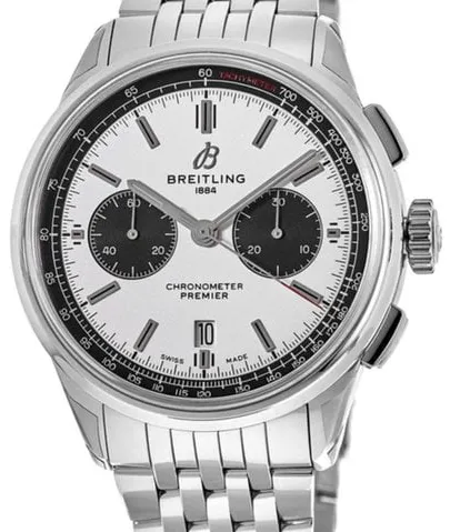 Breitling Premier AB0118221G1A1 42mm Stainless steel Silver