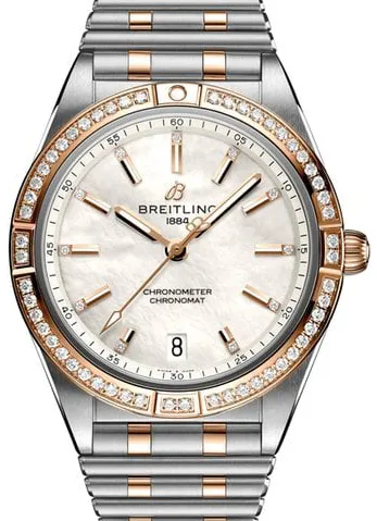 Breitling Chronomat U10380591A2U1 nullmm Gold/steel Mother-of-pearl