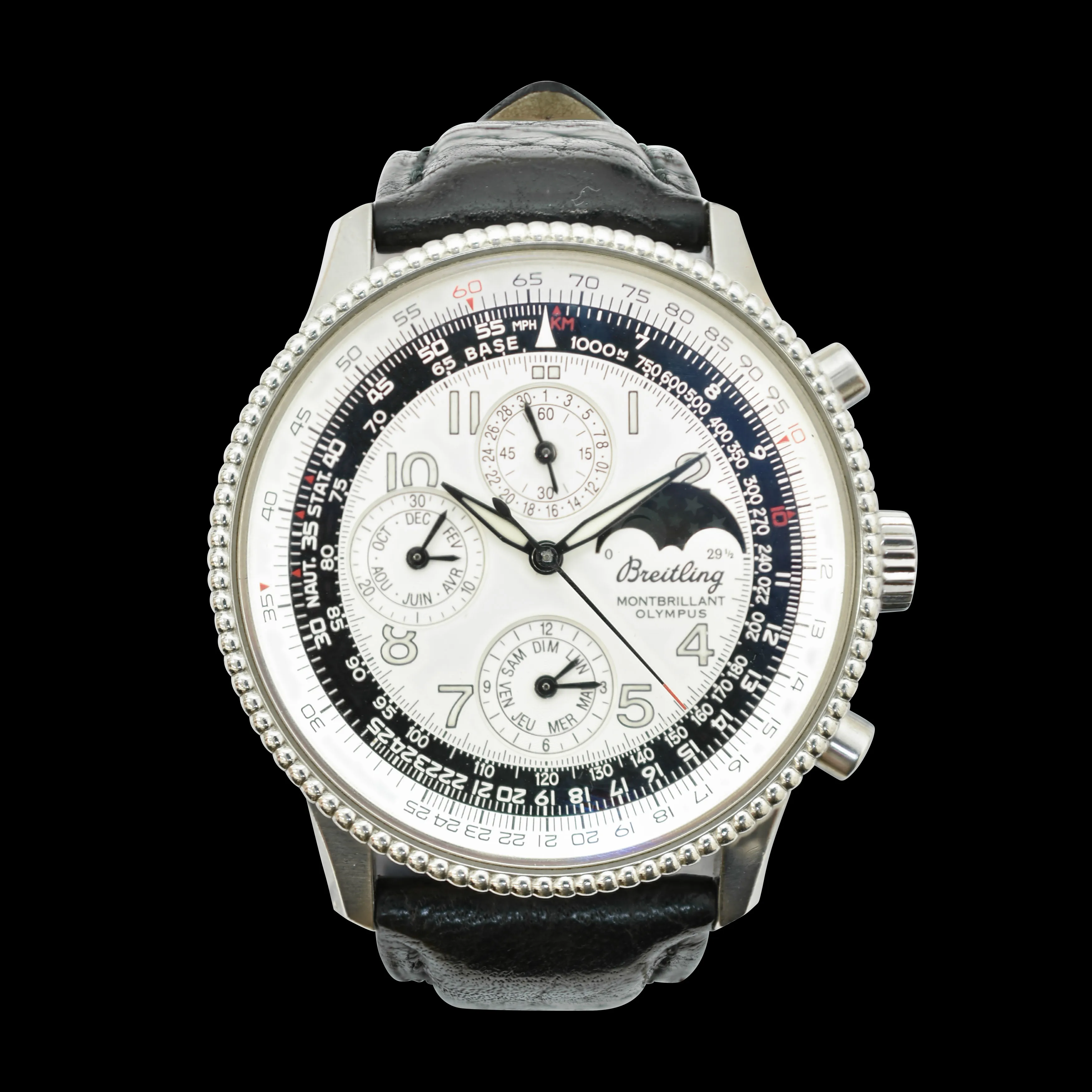 Breitling Montbrillant A19350 30mm Stainless steel White