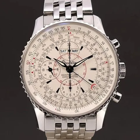 Breitling Montbrillant A21330 43mm Steel Silver