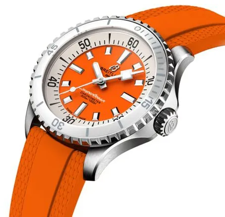 Breitling Superocean A17377211O1S1 36mm Stainless steel Orange