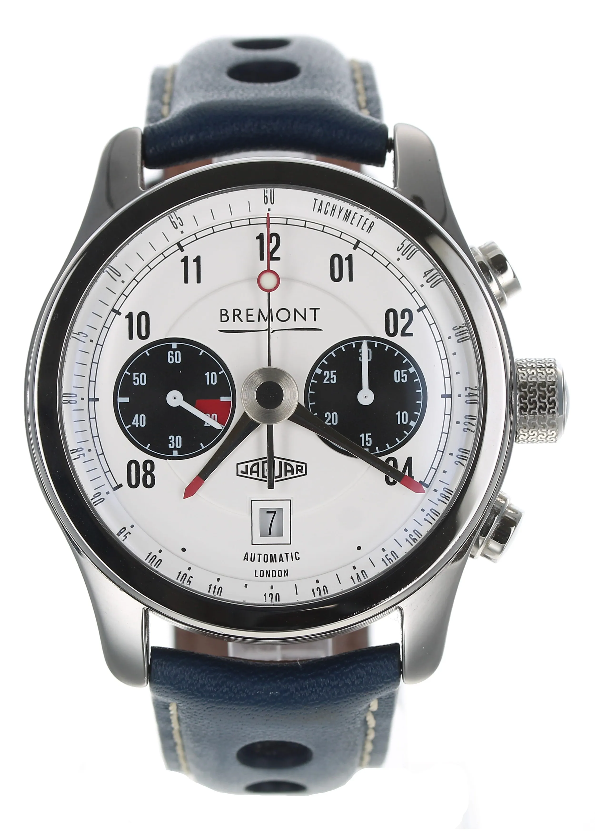 Bremont Jaguar J-MKII-WH-R-S 43mm Stainless steel White