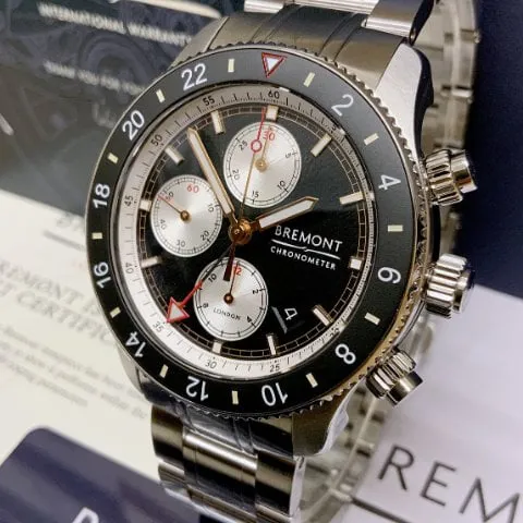 Bremont Supermarine 43mm Stainless steel Black