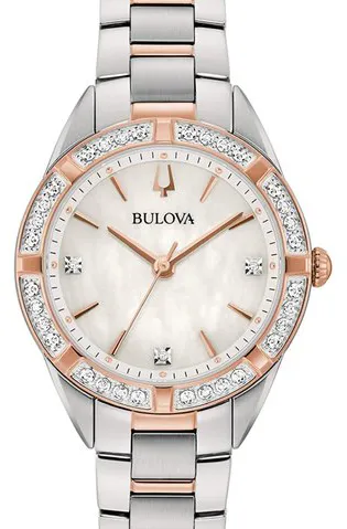 Bulova Diamond 98R281 32mm Stainless steel Mother-of-pearl