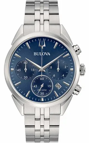 Bulova Precisionist 96B373 42mm Stainless steel Blue