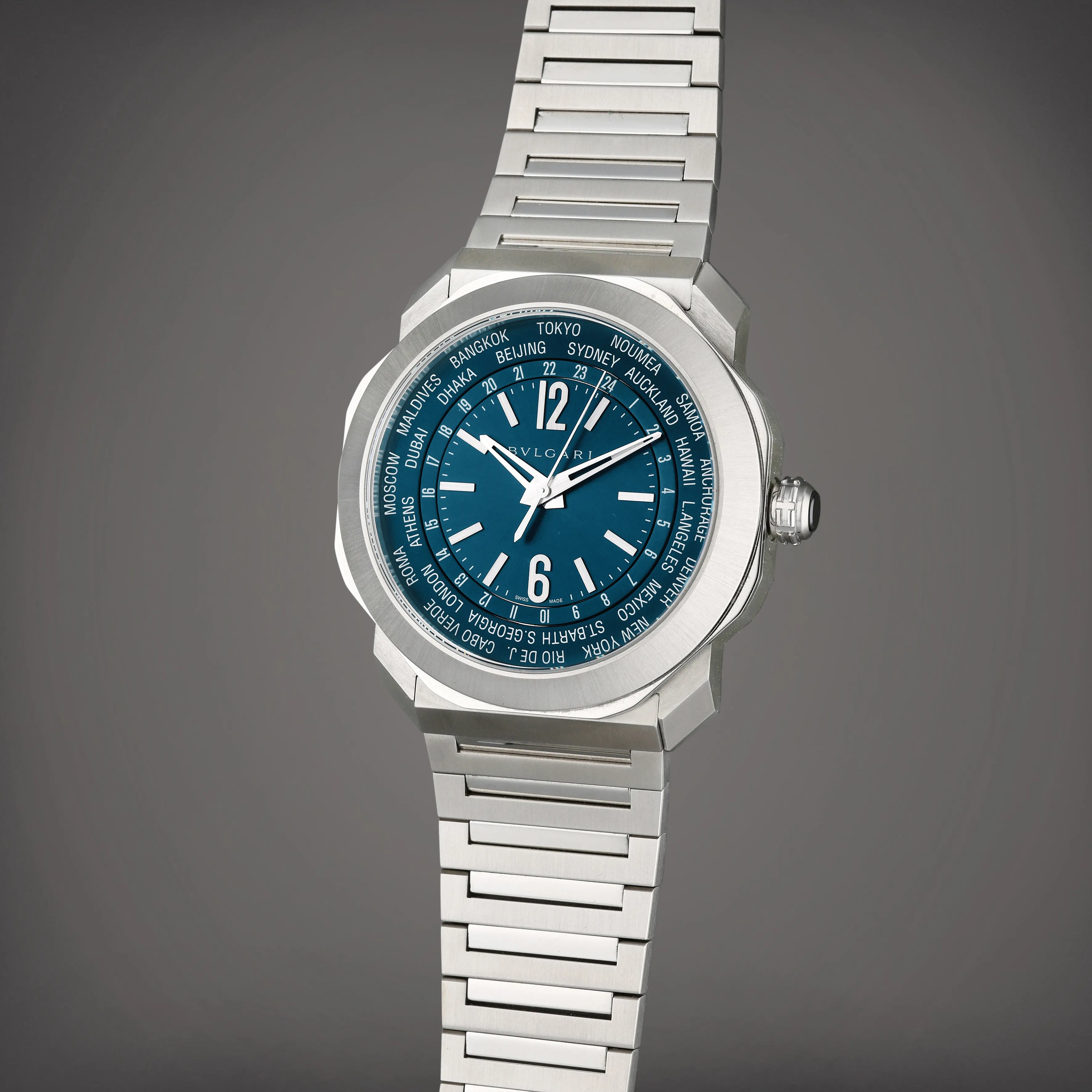 Bulgari Octo 103481 41mm Stainless steel Blue