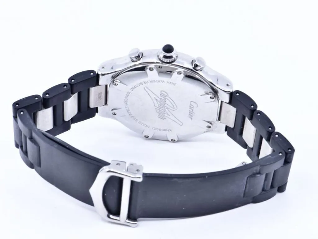 Cartier 21 Chronoscaph 2424 38mm Stainless steel Black 1