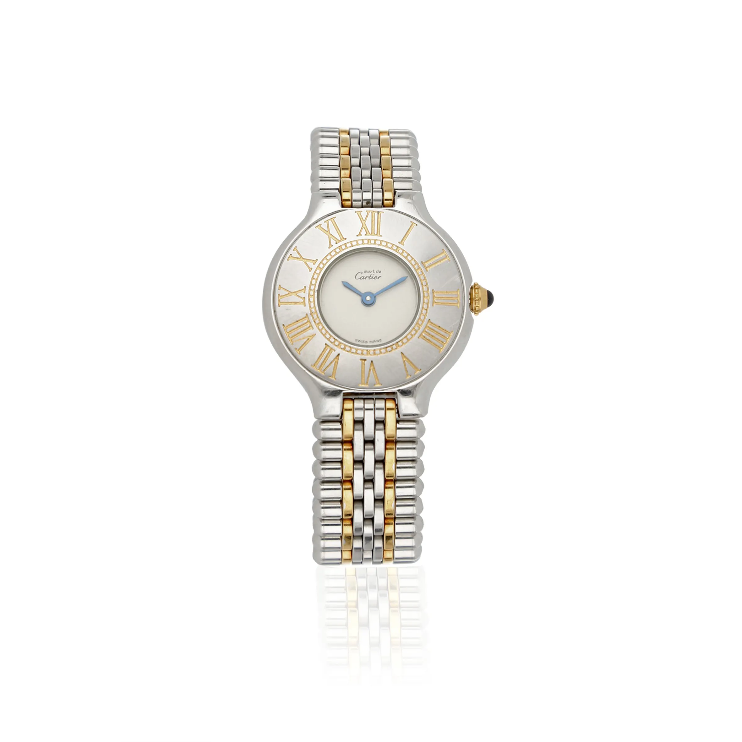 Cartier Must 21 125000P 31mm Yellow gold and Stainless steel Silver