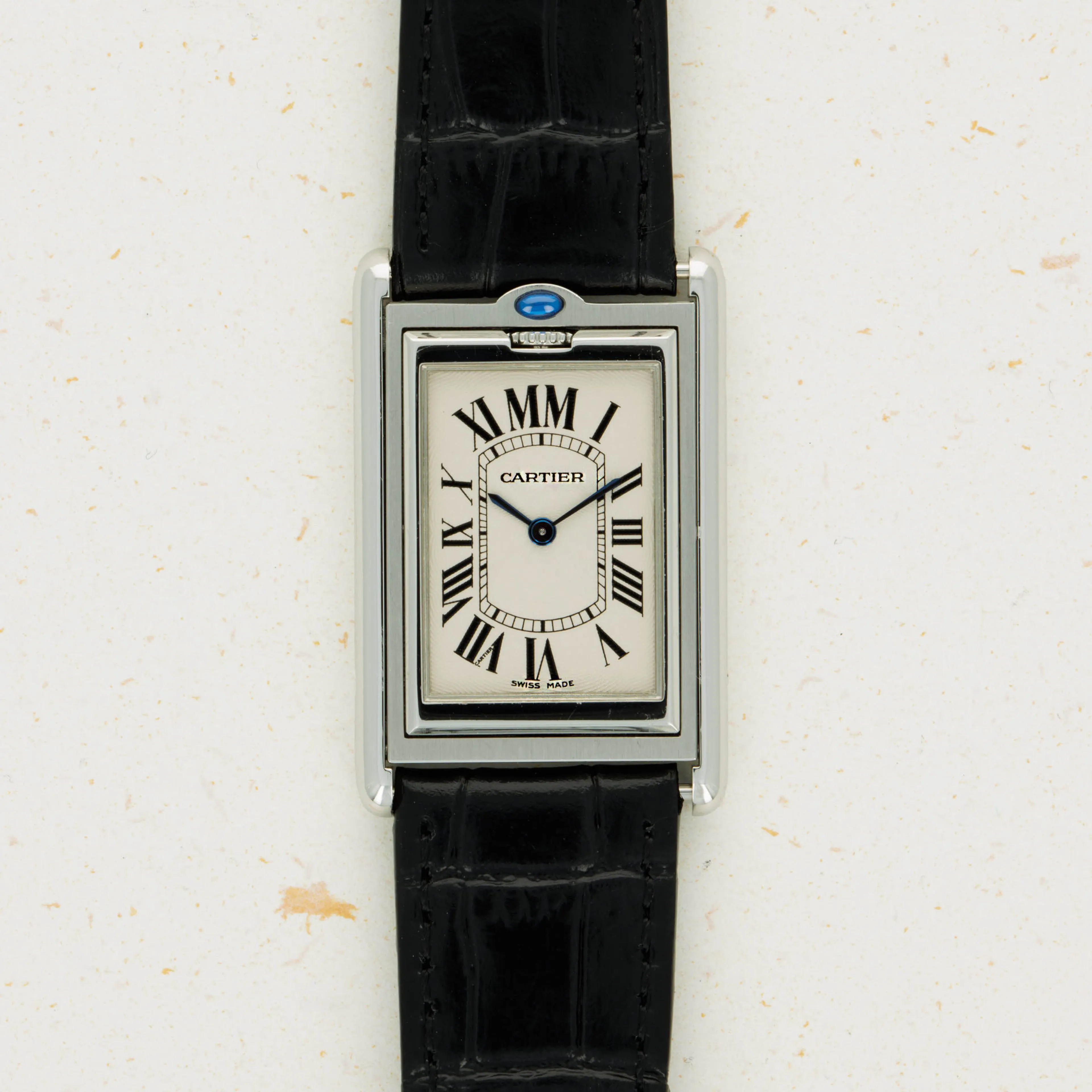 Cartier Tank 2390 26mm Stainless steel White