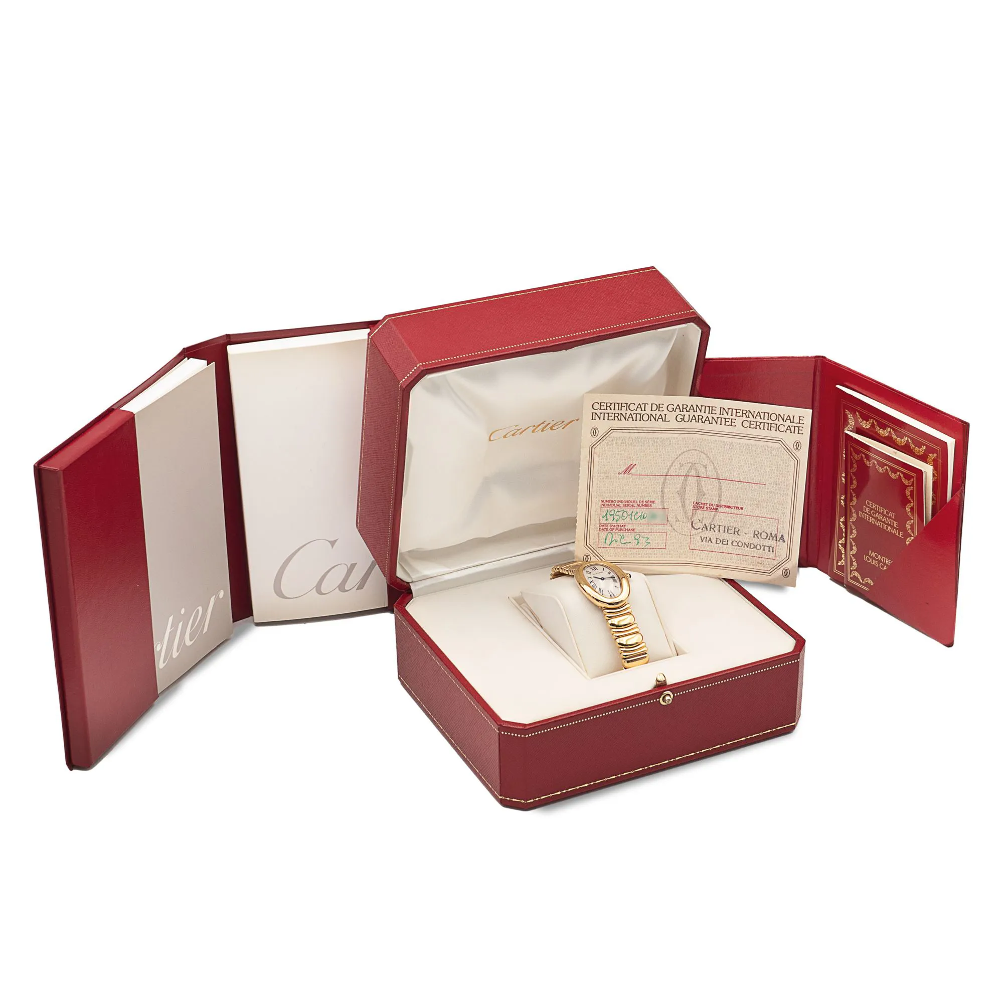 Cartier Baignoire 1950 31mm Yellow gold White 1