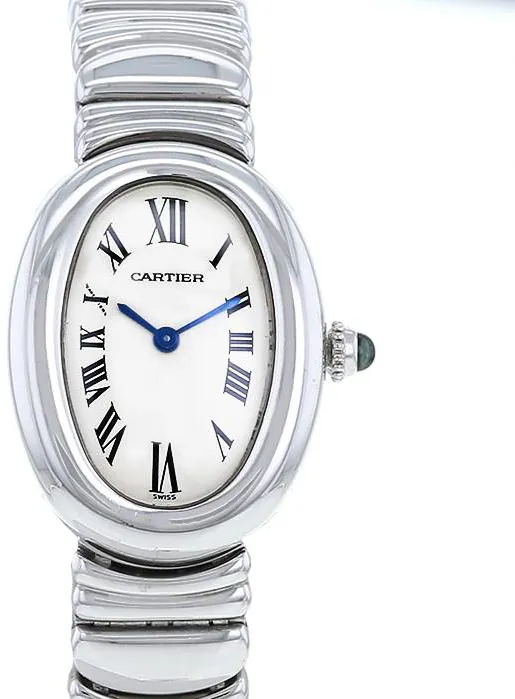 Cartier Baignoire 22mm White gold Silver