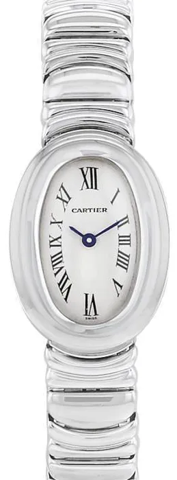 Cartier Baignoire 18mm White gold Cream