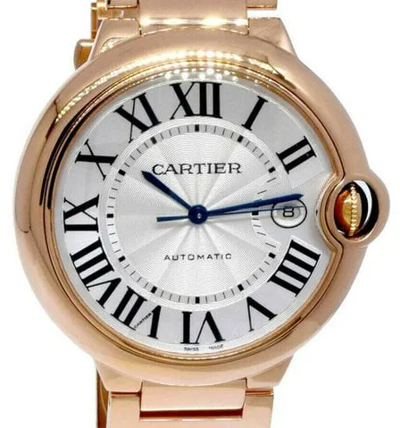 Cartier Ballon Bleu 2999 42mm Rose gold Silver