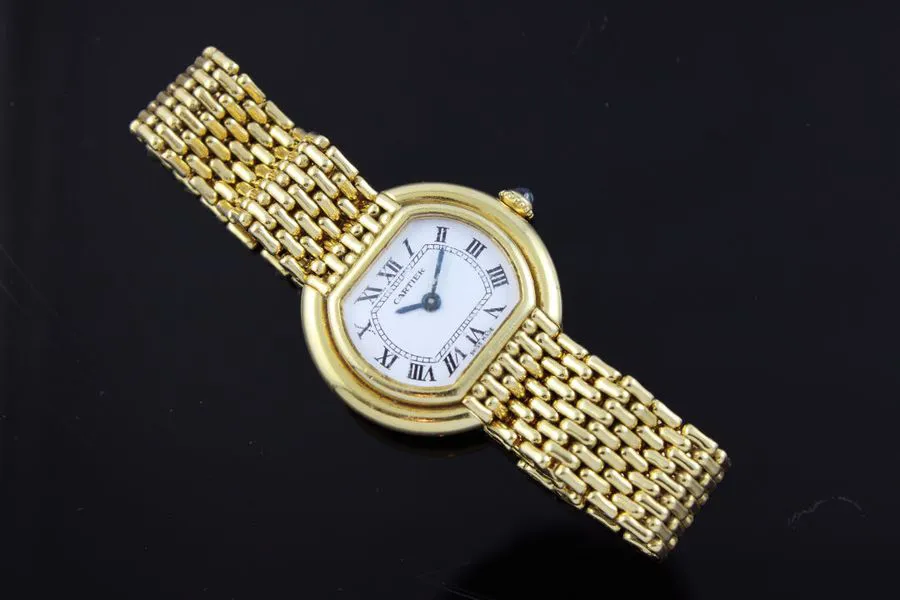 Cartier Ellipse 27mm Yellow gold White 1