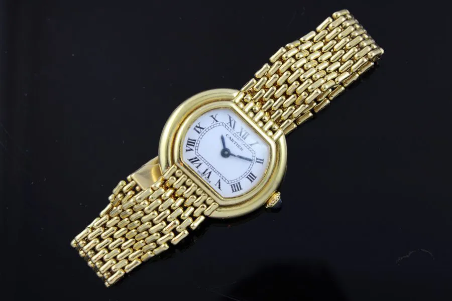 Cartier Ellipse 27mm Yellow gold White 2