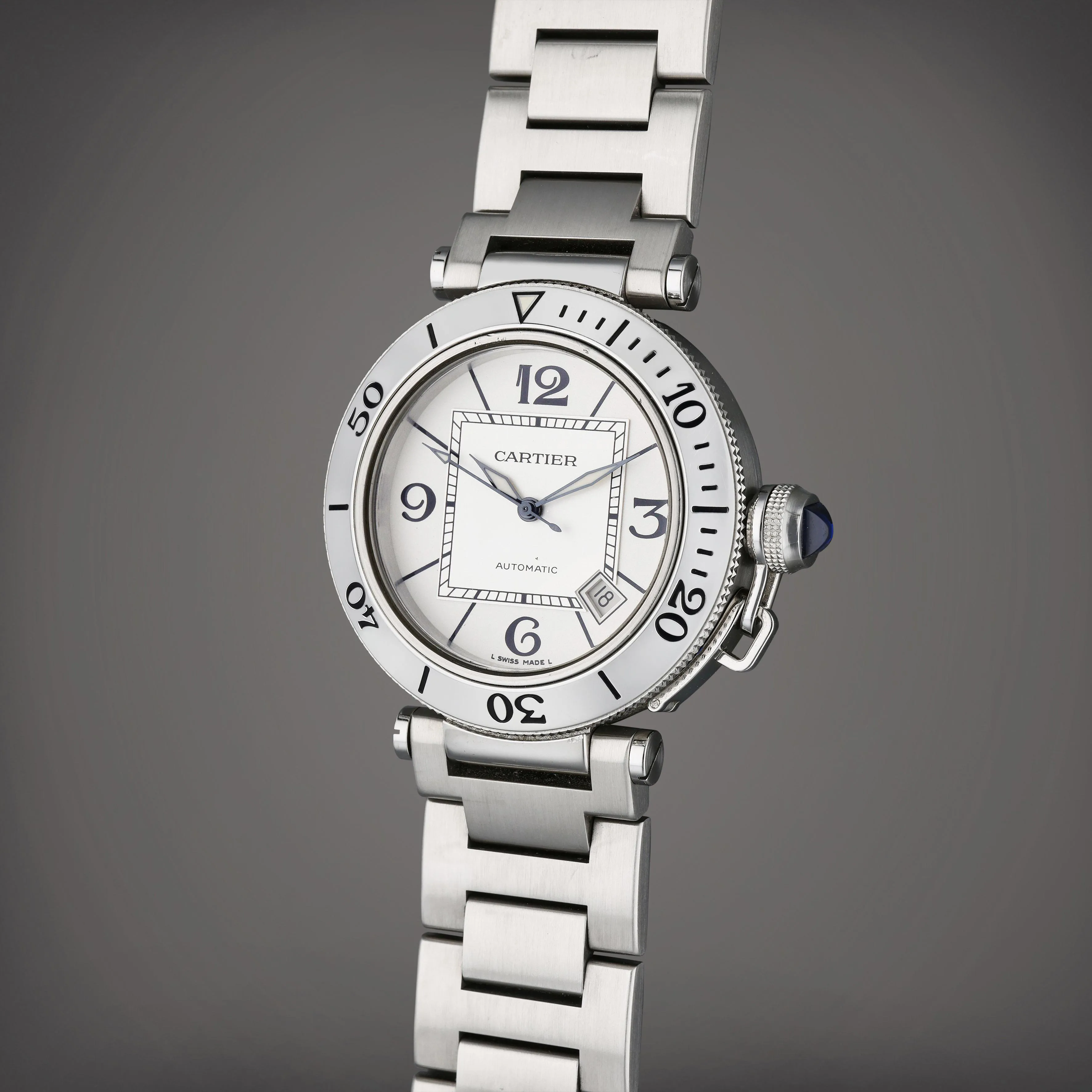 Cartier Pasha 2790 40mm Stainless steel Silver