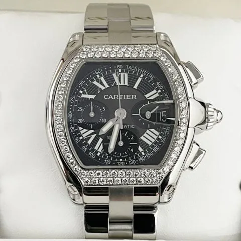 Cartier Roadster W62007X6 43mm Stainless steel Black