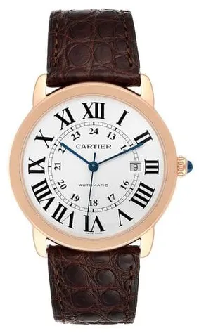 Cartier Ronde Solo de Cartier W6701009 42mm Rose gold Silver