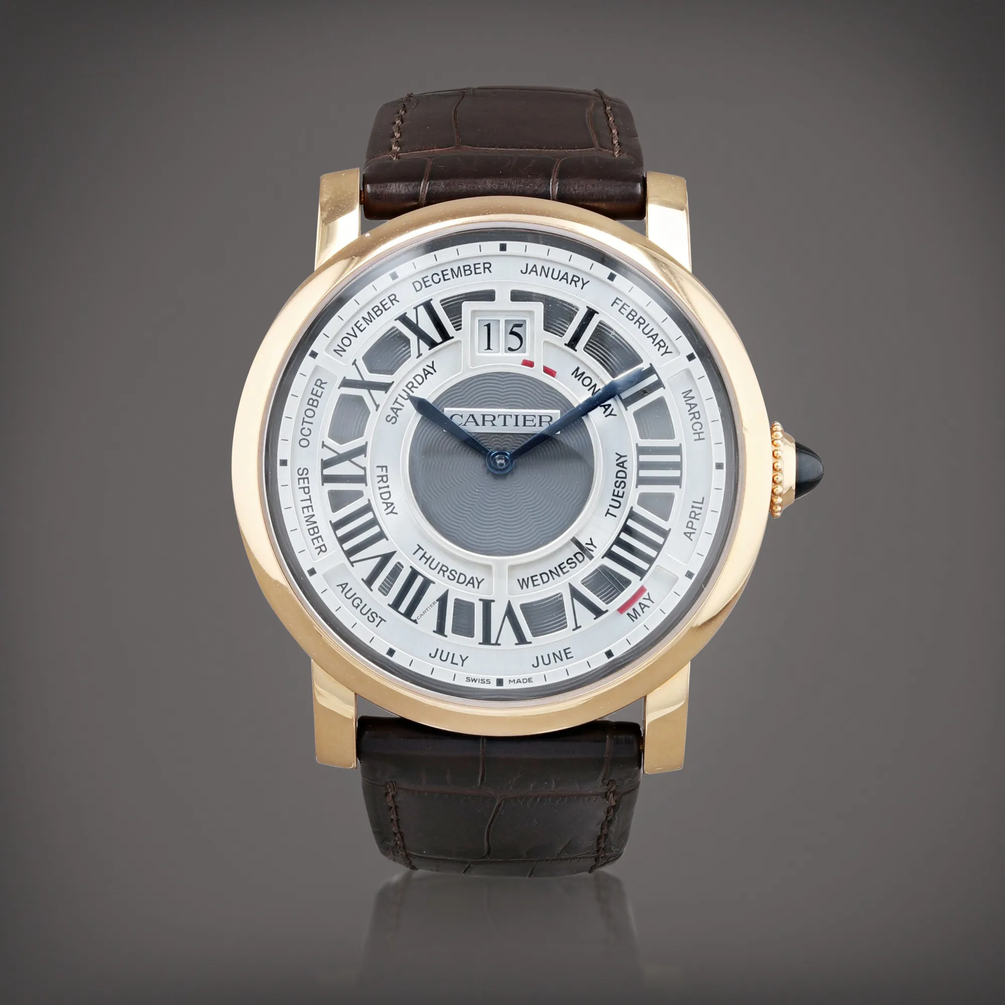 Cartier Rotonde de Cartier 3121 45mm Rose gold Silver