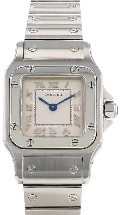 Cartier Santos 1565 23mm Stainless steel White