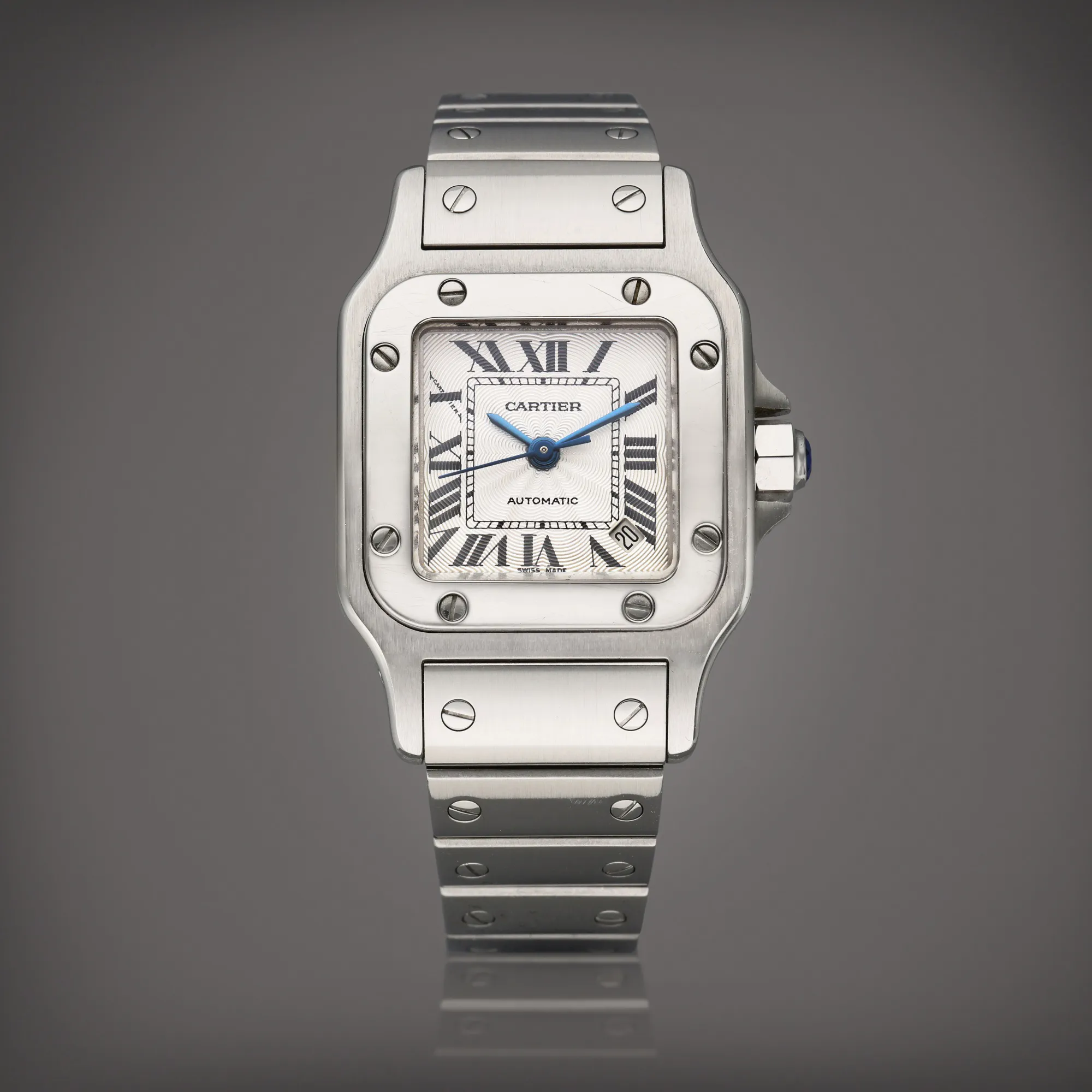 Cartier Santos 2423 35mm Stainless steel Silver 3