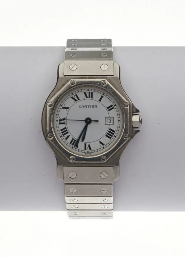 Cartier Santos 2965 29mm Stainless steel White