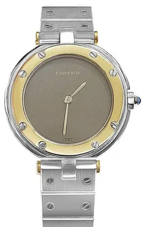 Cartier Santos 8191 27mm Gold/steel Grey