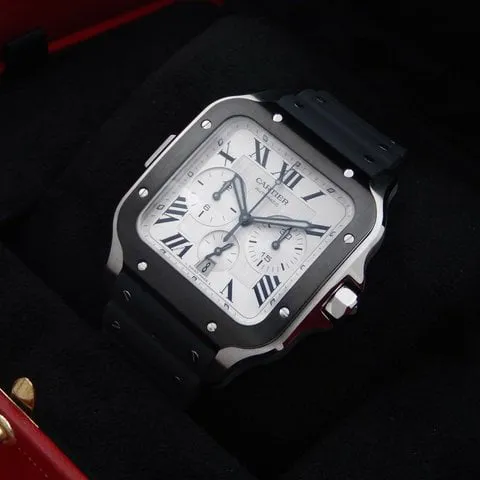 Cartier Santos WSSA0017 43.3mm Stainless steel Silver