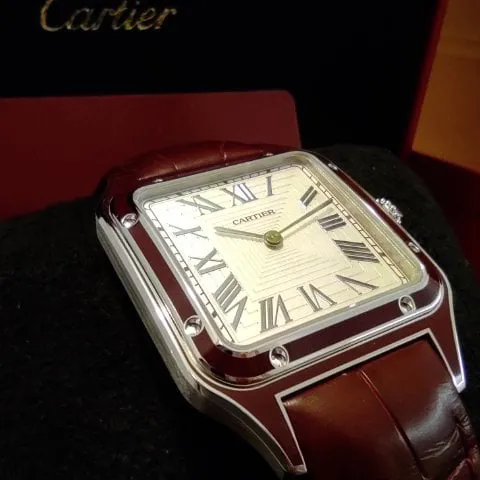 Cartier Santos de Cartier WGSA0053 31.4mm Platinum Silver