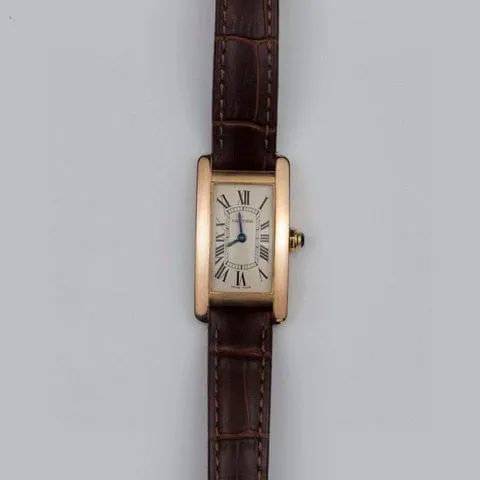 Cartier Tank Américaine W2607456 35mm Rose gold Silver