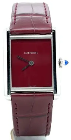 Cartier Tank WSTA0054 26mm Steel Red