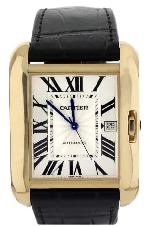 Cartier Tank W5310032 47mm Yellow gold Silver