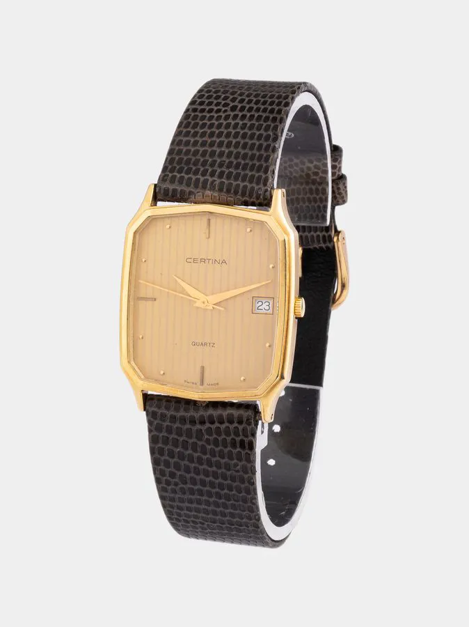 Certina DS 35.5mm Yellow gold Champagne