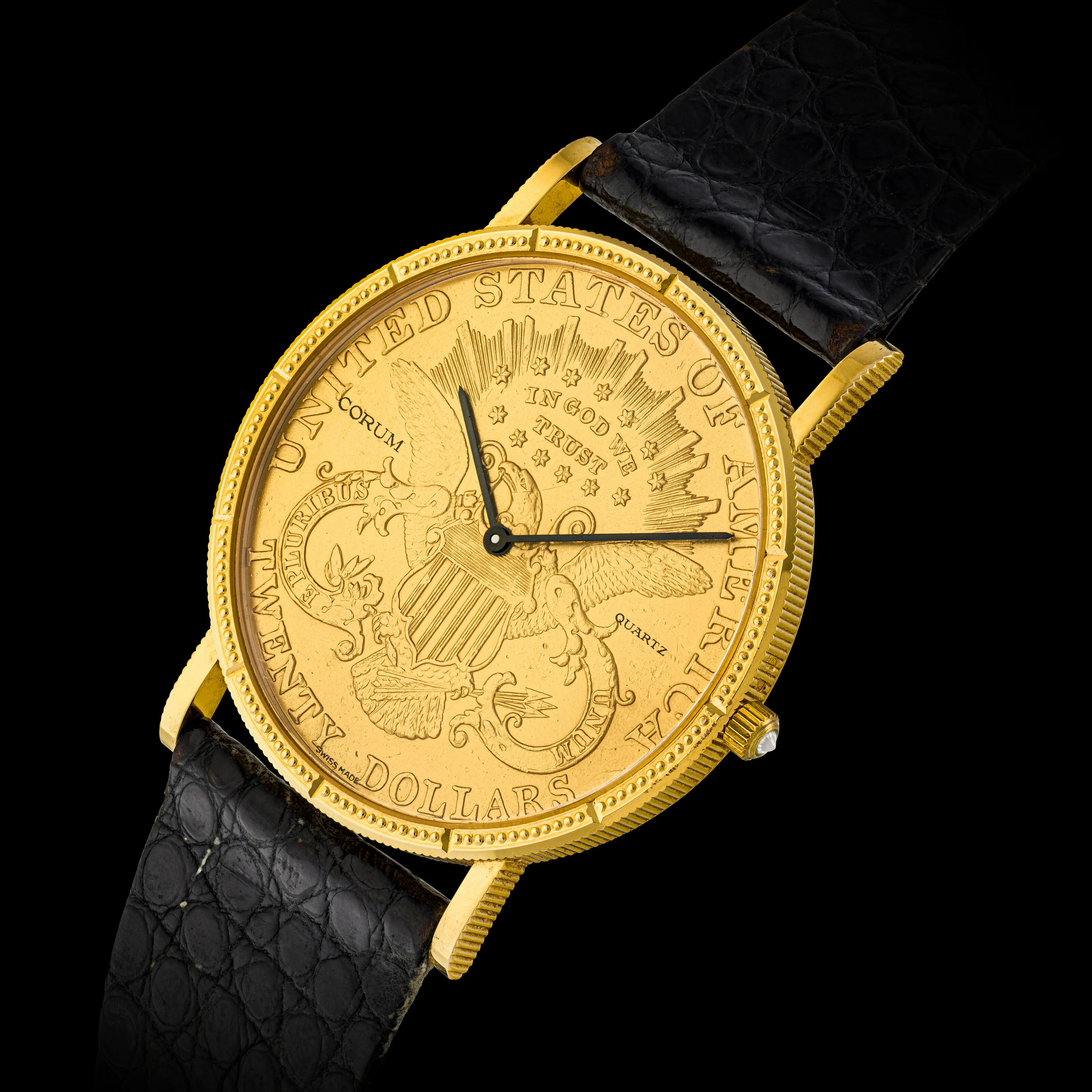 Corum Coin Watch 35mm Yellow gold Gilt dial